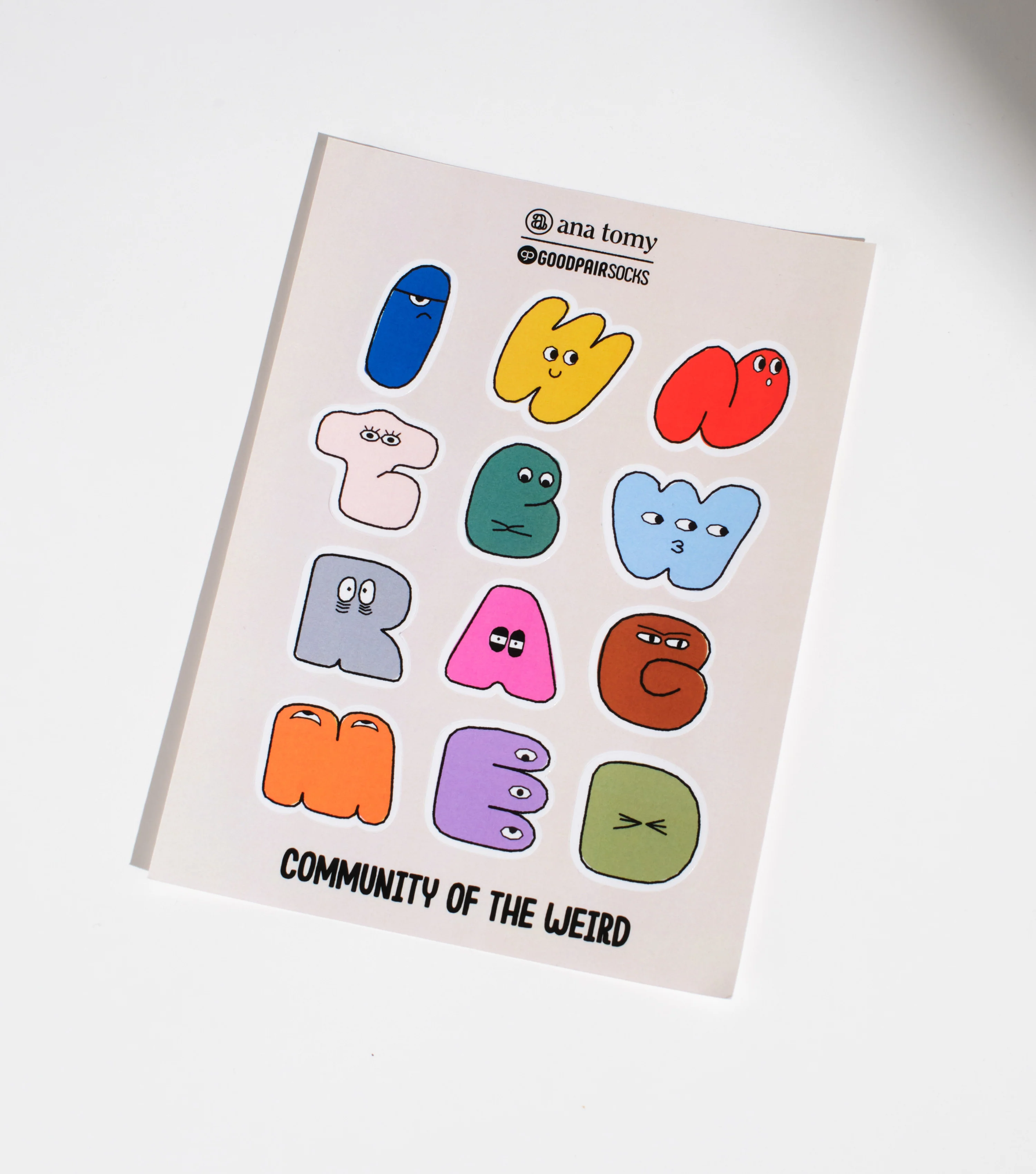 Ana Tomy x Goodpair Socks ‘Weirderful Club’—A5s Trio Book - Image 4