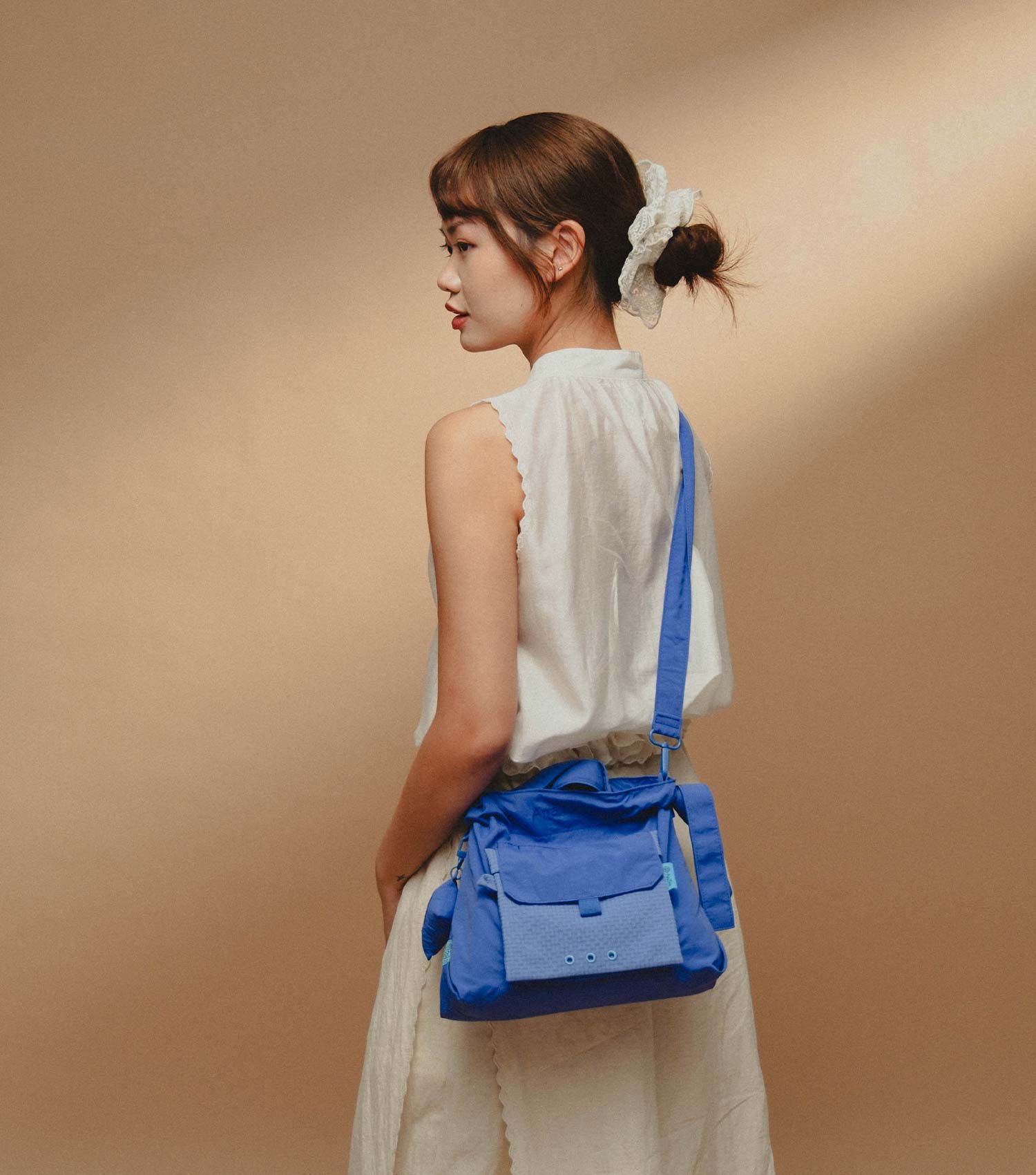 Checkered Cobalt—City Bag - Image 10