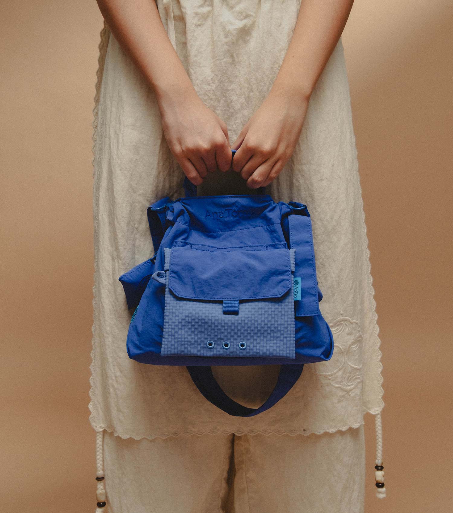 Checkered Cobalt—City Bag - Image 11