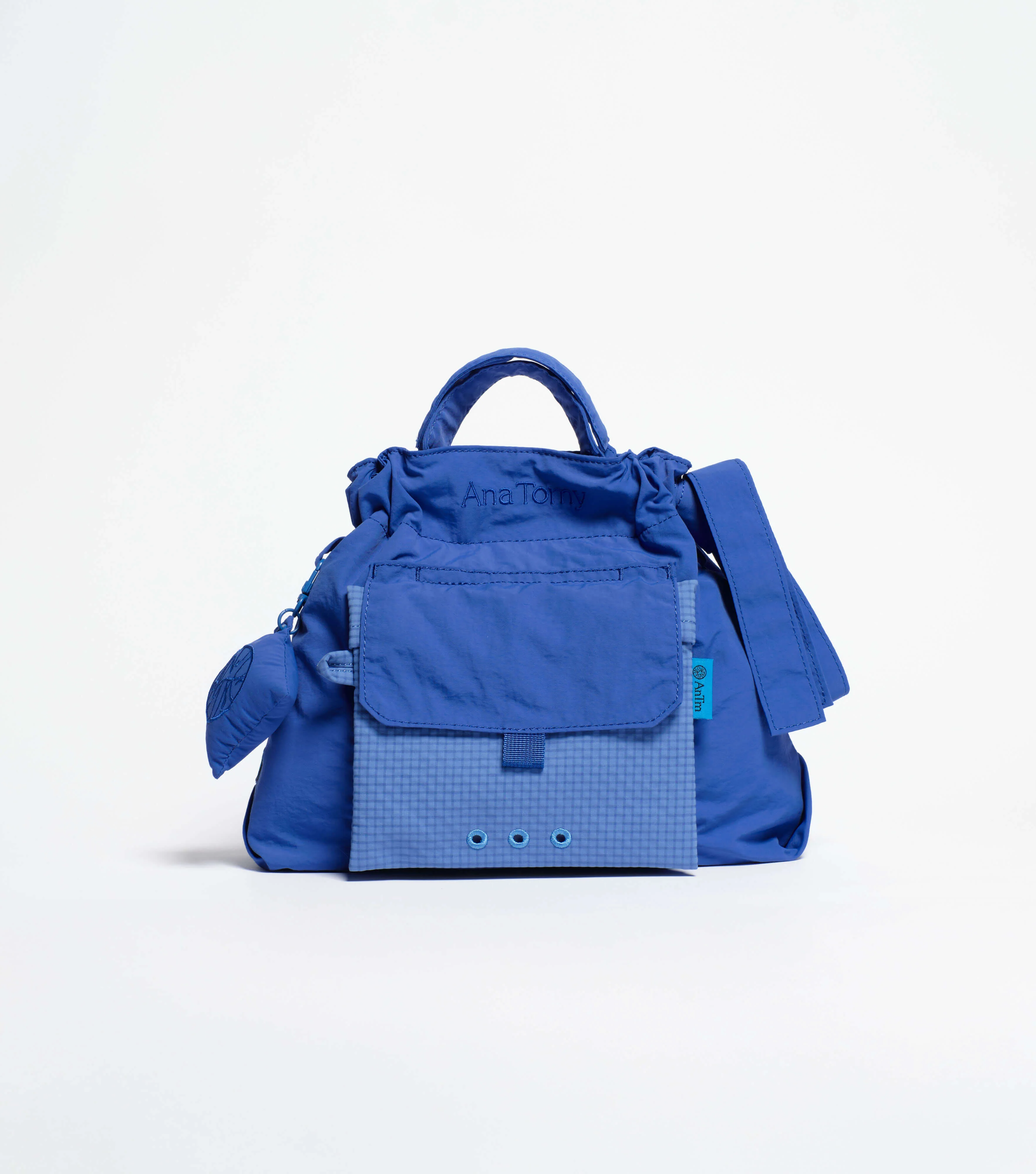 Checkered Cobalt—City Bag - Image 7