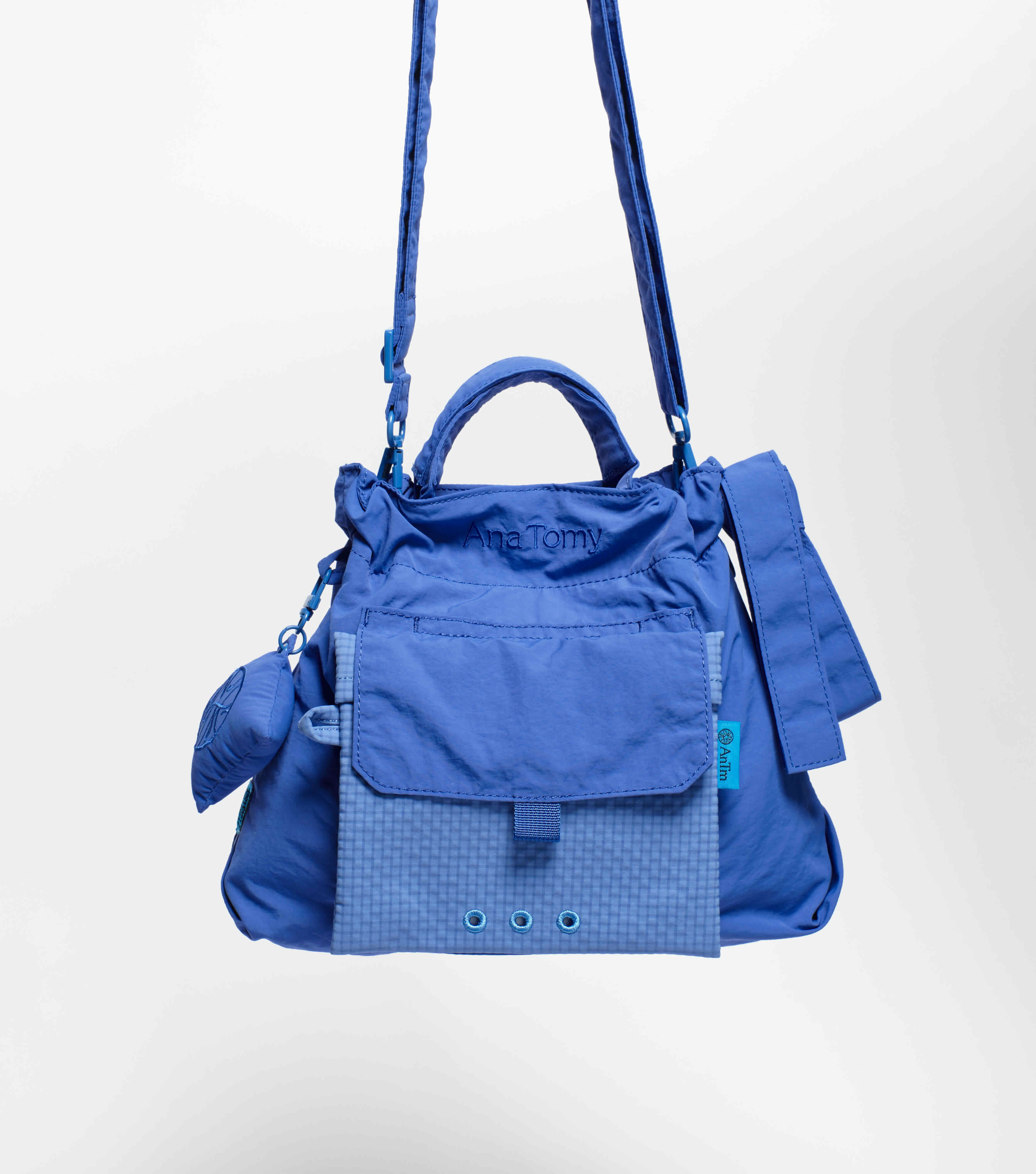 Checkered Cobalt—City Bag - Image 9