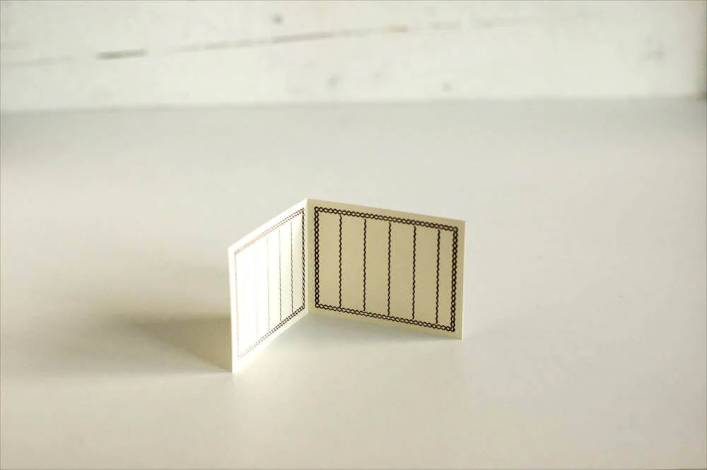Classiky: Letterpress Folded Memo Card (Purple) - Image 3
