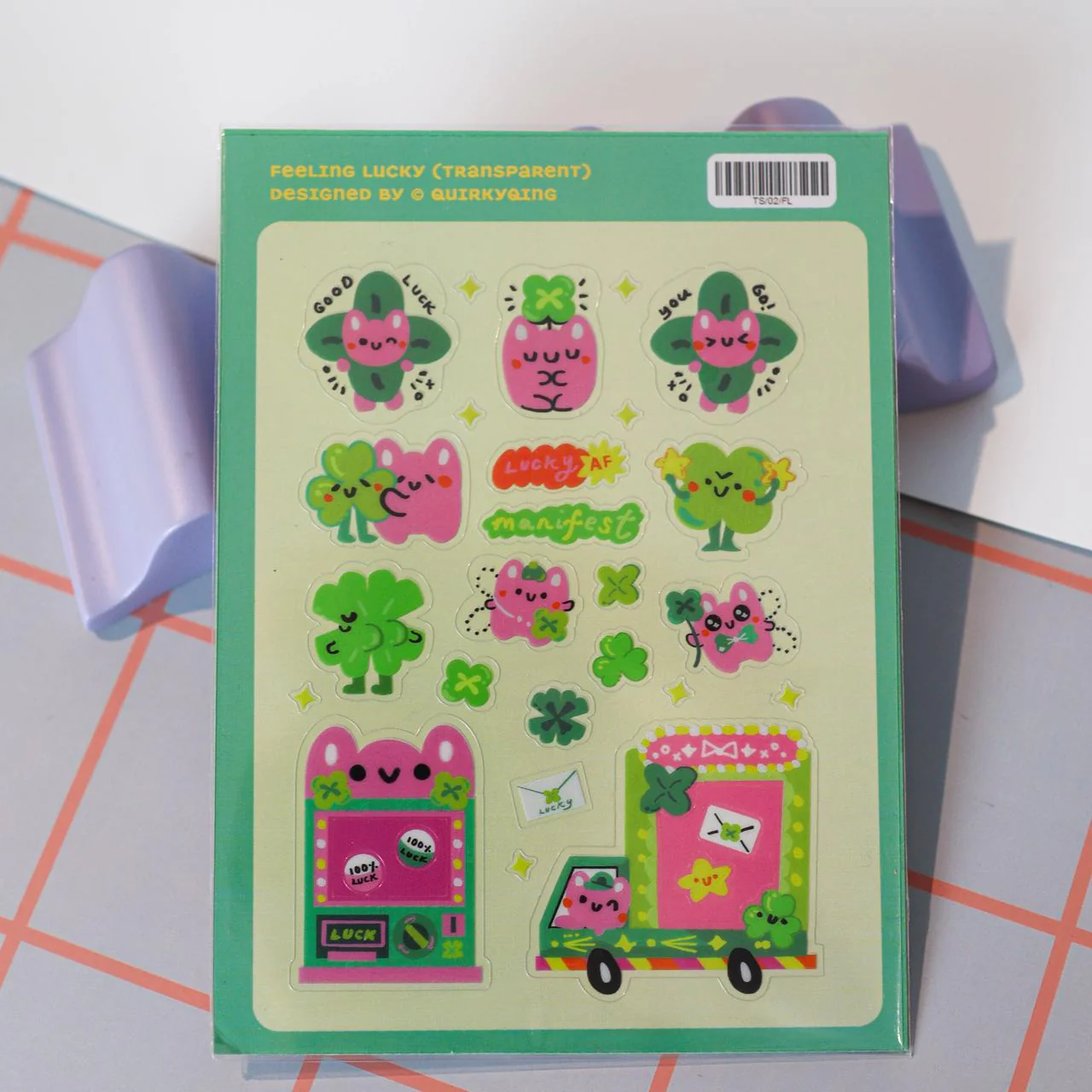 Feeling Lucky Transparent Sticker