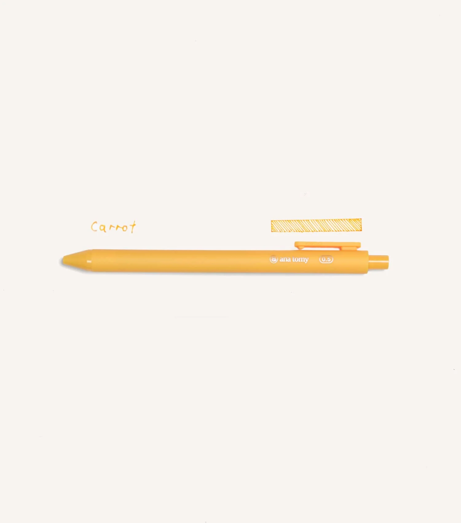 Gel Ink Pen—0.5mm Carrot - Image 2