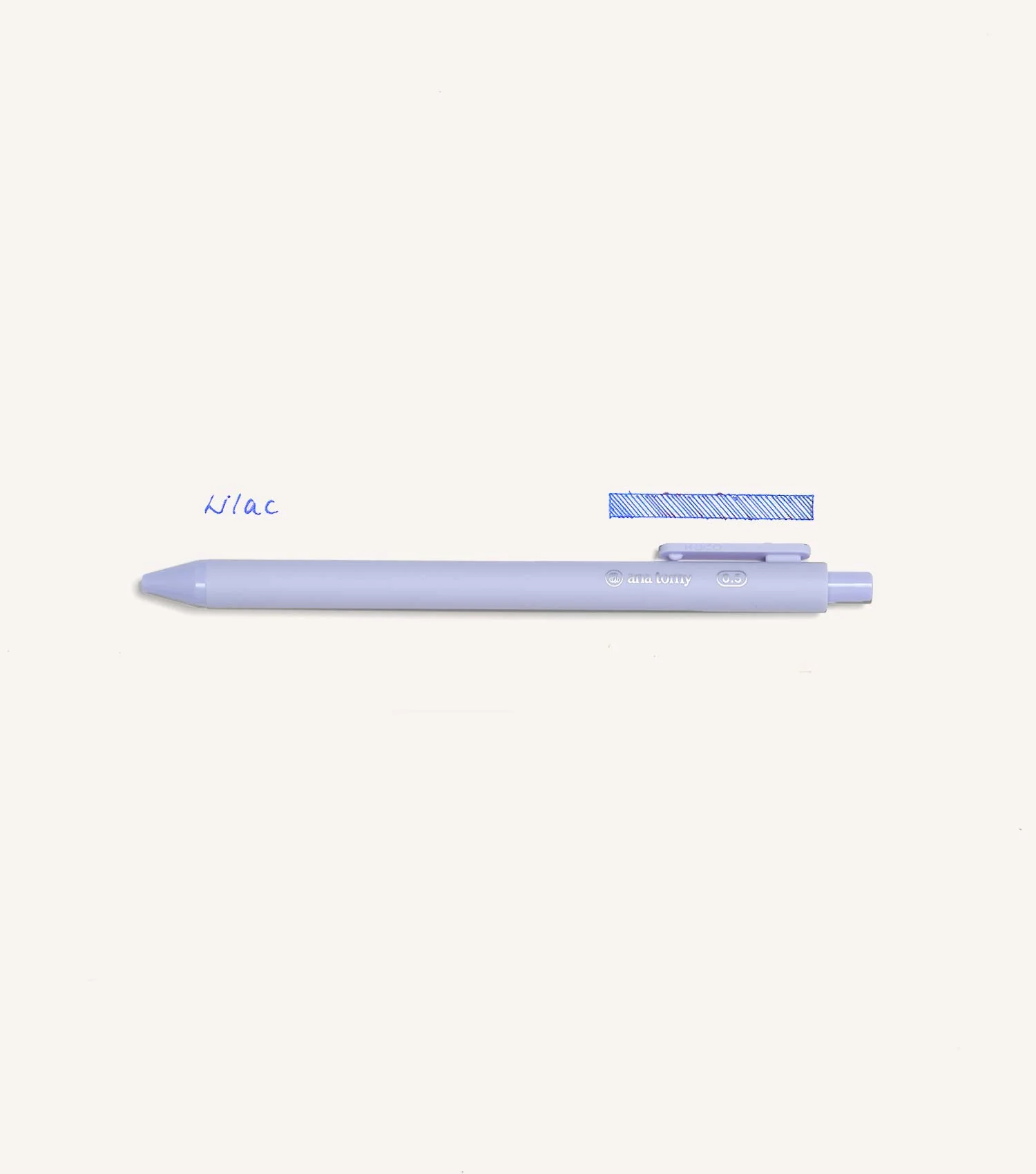Gel Ink Pen—0.5mm Lilac - Image 2