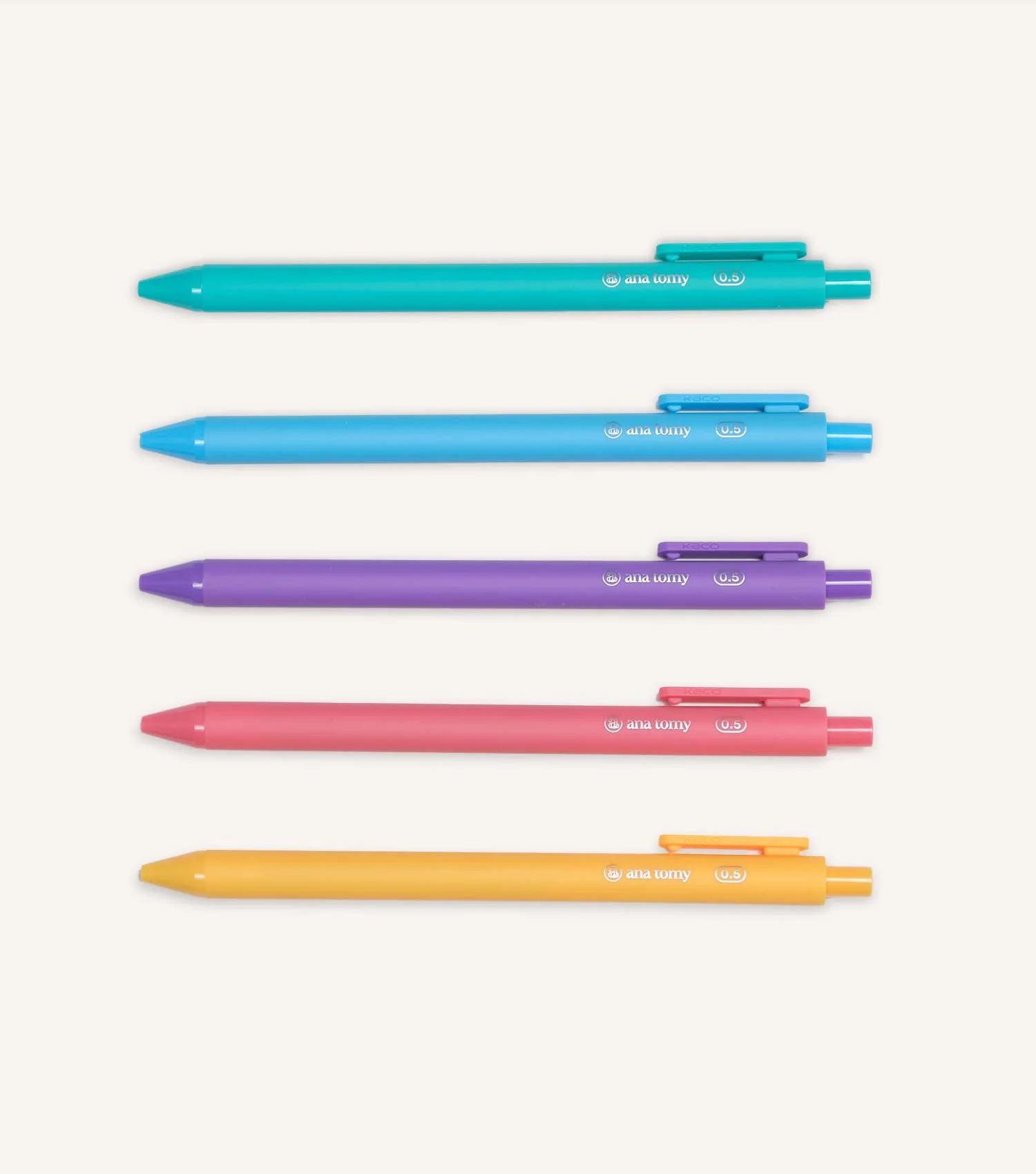 Gel Ink Pen—0.5mm Majestic Set (Pack of 5)