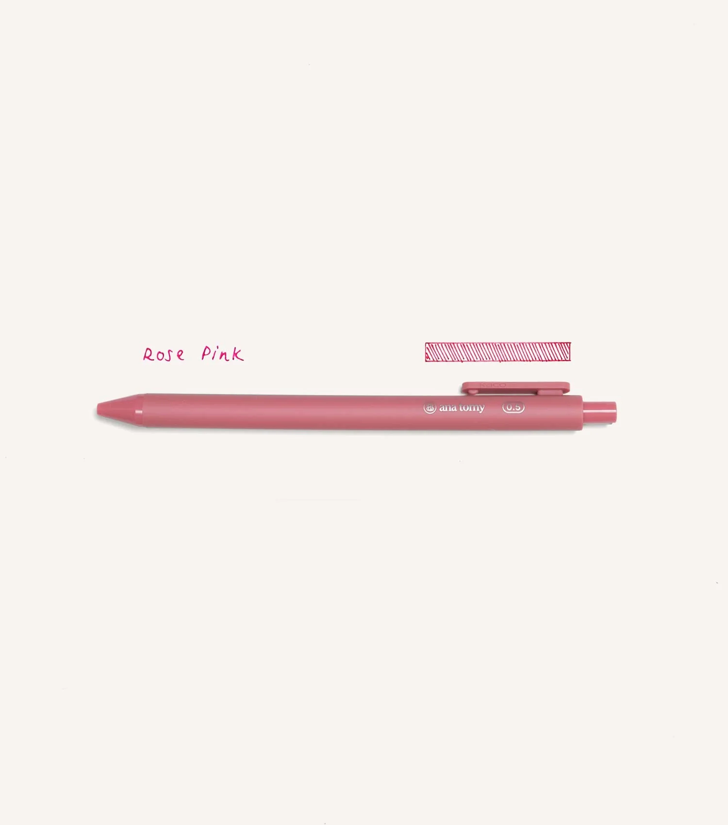 Gel Ink Pen—0.5mm Rose Pink - Image 2