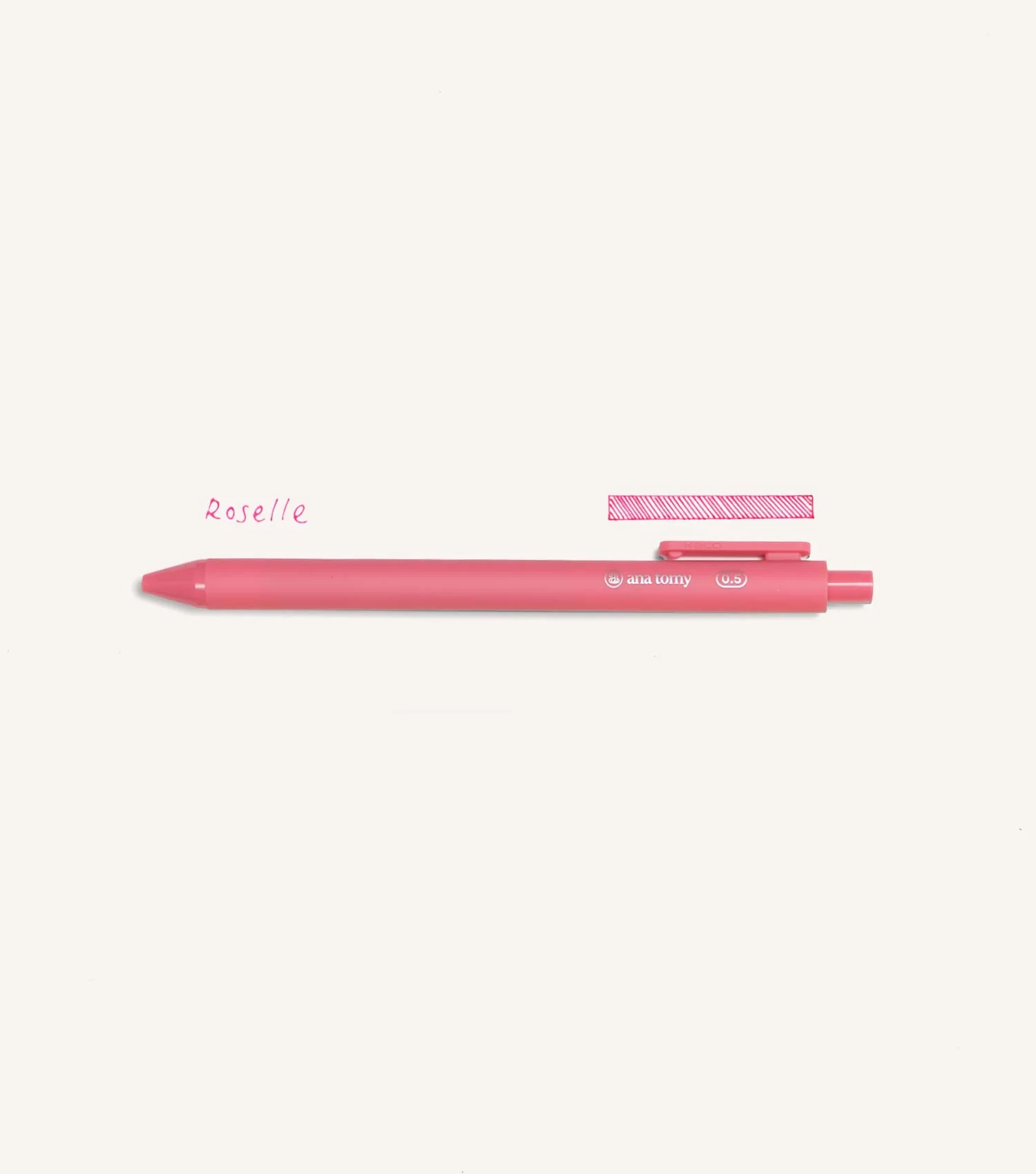 Gel Ink Pen—0.5mm Roselle - Image 2