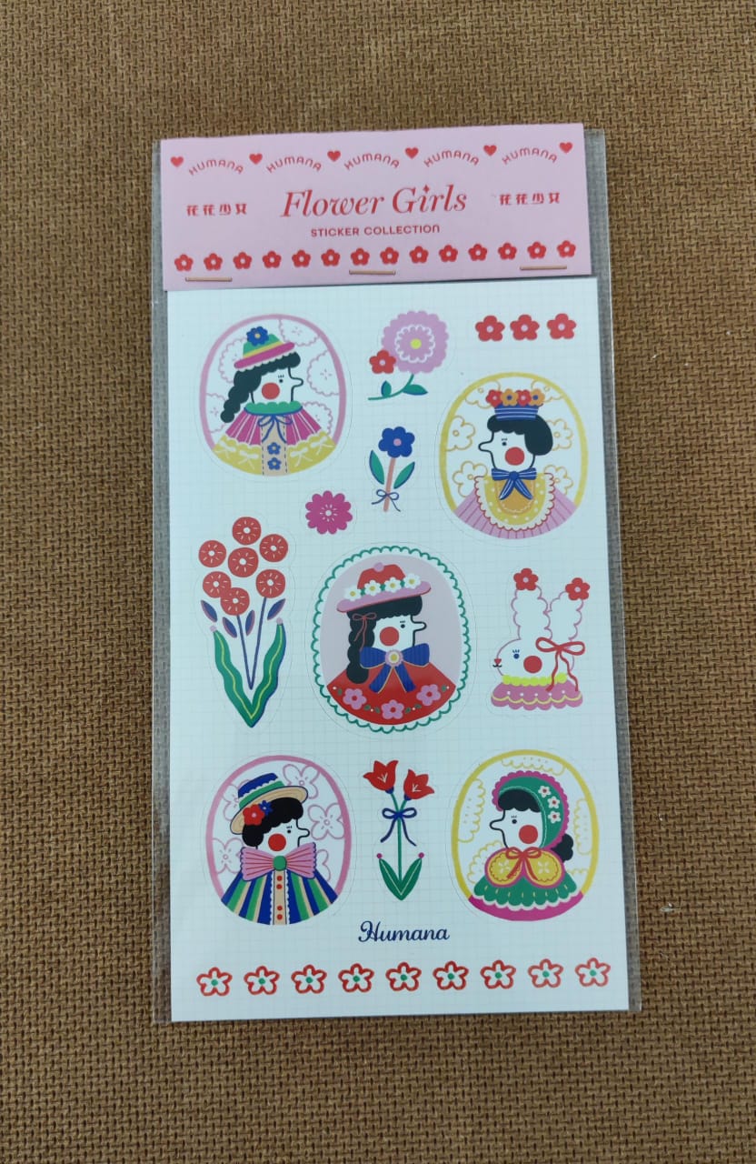 Flower Girls Sticker