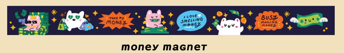 Money Magnet Washi Tape