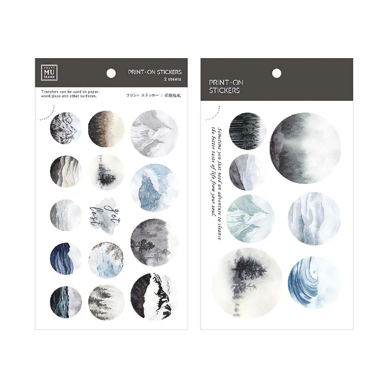 MU Craft: Print-On Sticker (Watercolour Scenery) - Image 3