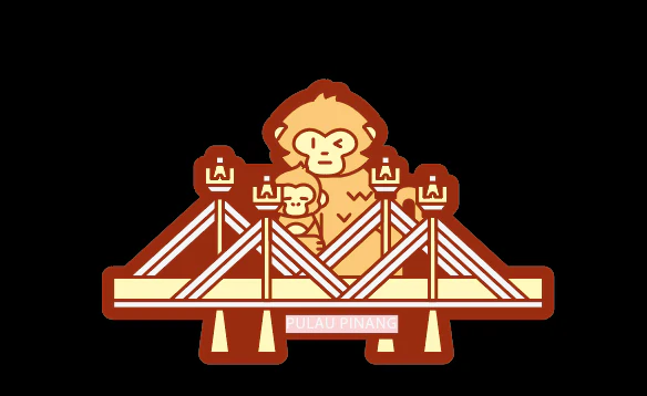 Penang Bridge Iron-on Patches