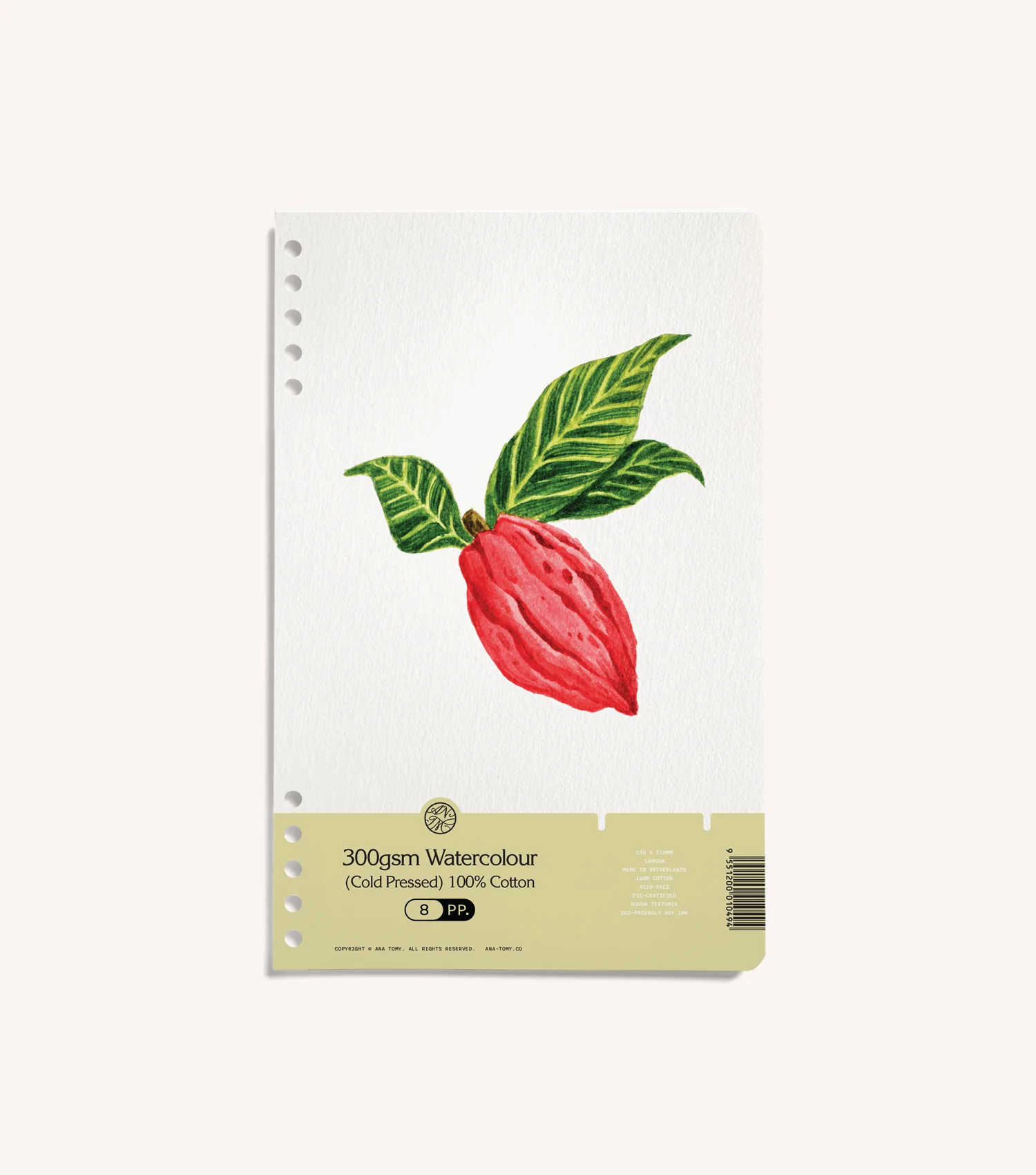 300gsm Watercolour Paper (Cold Pressed) 100% Cotton—Refill