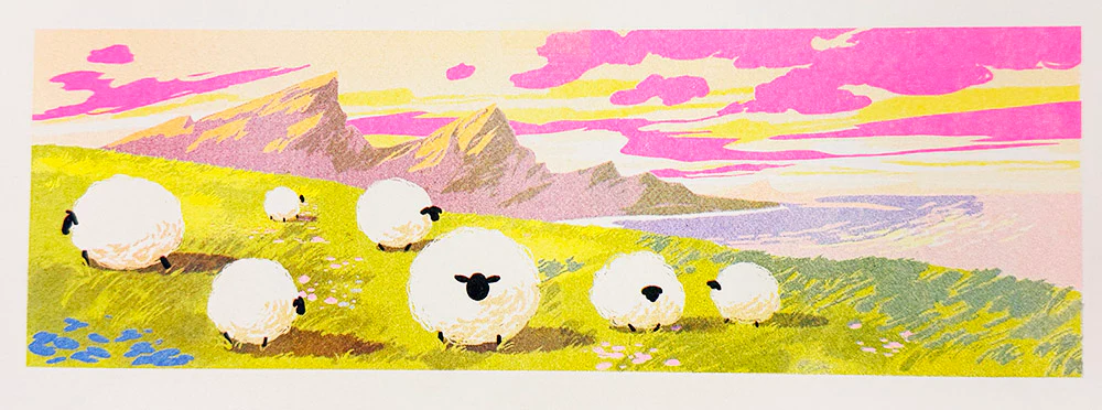 Risograph Art Print - Meeeeh