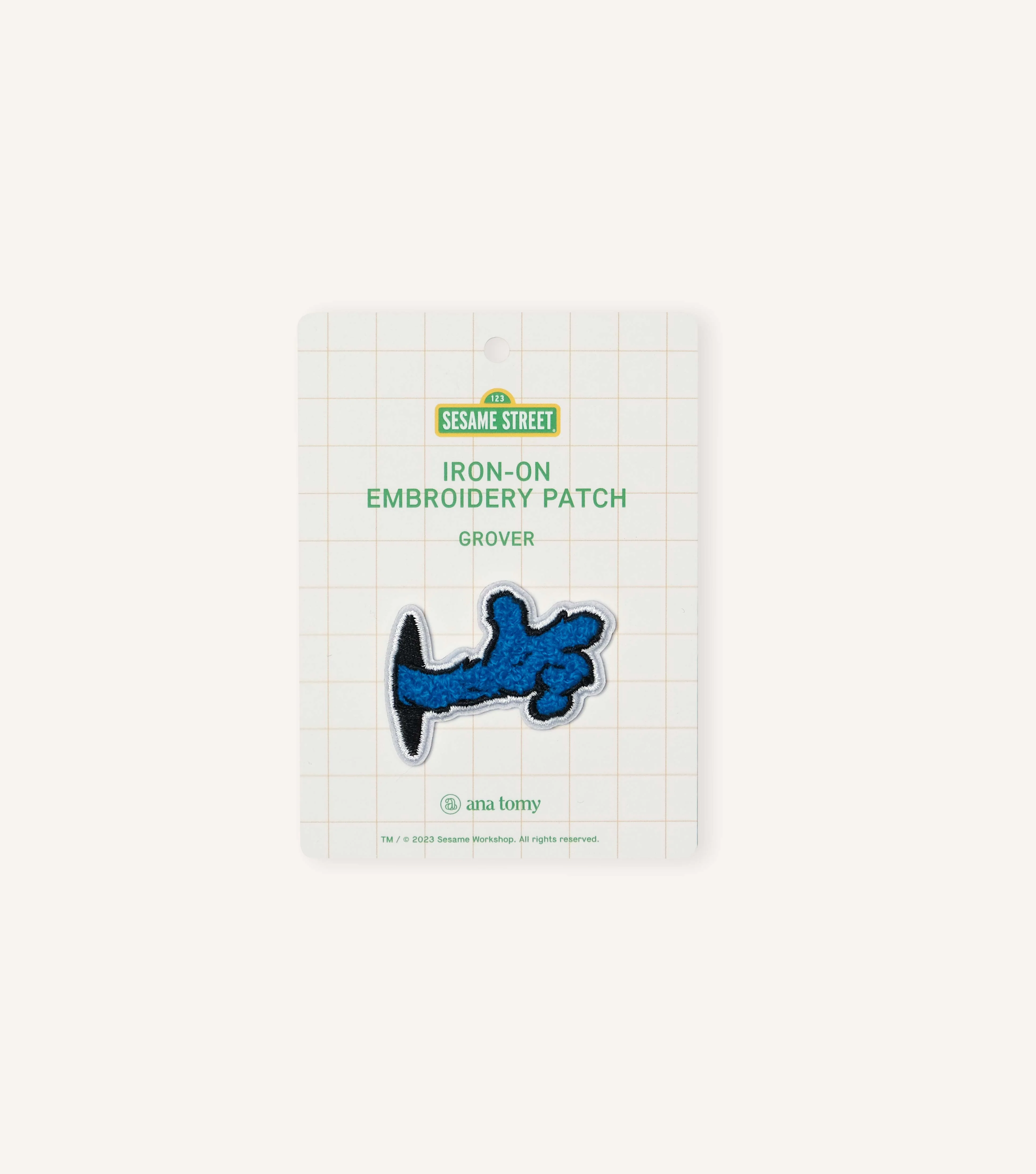 Sesame Street™ Grover Hand—Iron On Patch