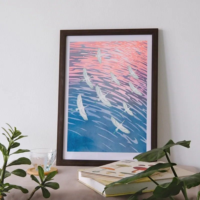 Sunset - Long Journey A3 Risograph Print