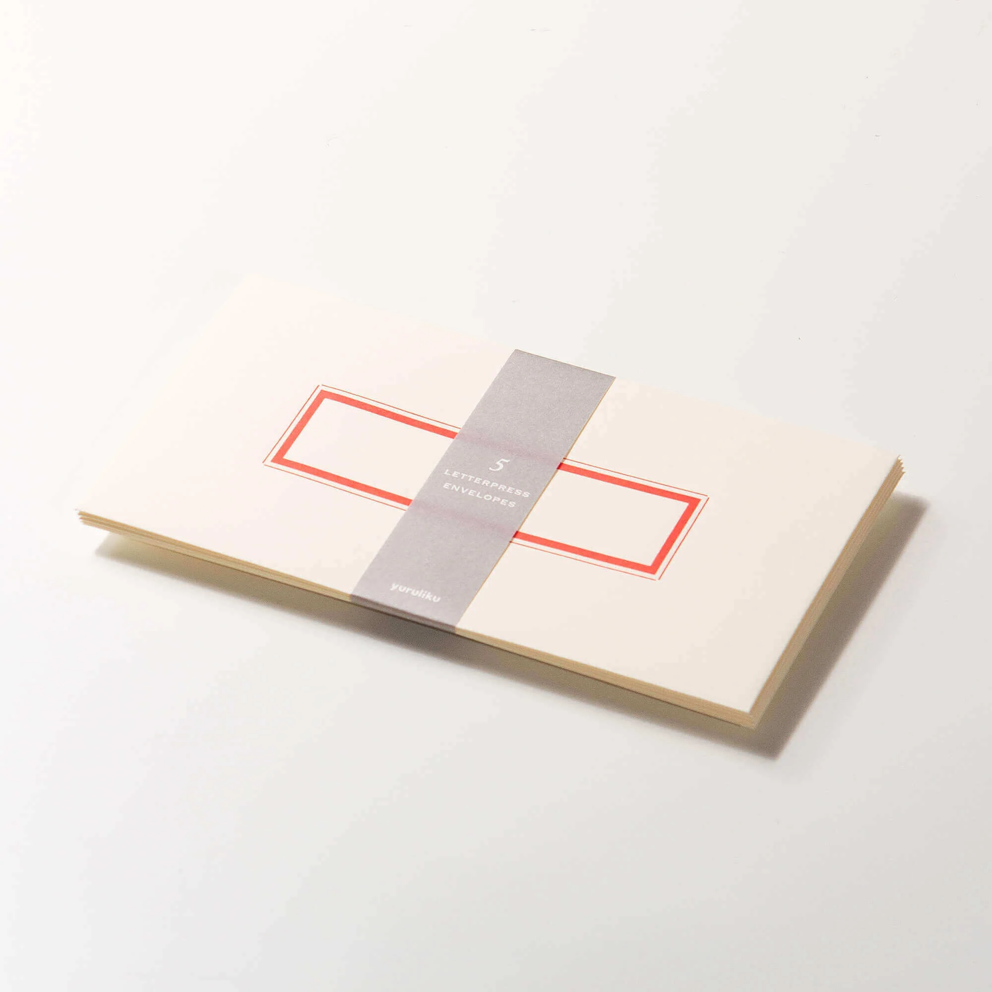Yuruliku Letterpress Envelope (Red)